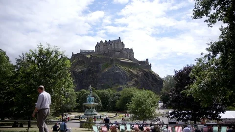 Edinburgh Castle Stock Footage 112153404