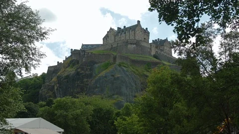 Edinburgh Castle Stock Footage 115418957