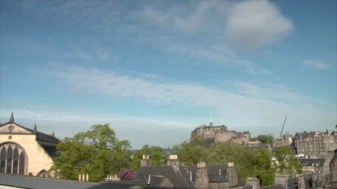 Edinburgh Castle Stock Footage 127671927