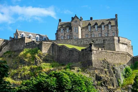 The Edinburgh castle Stock Photos
