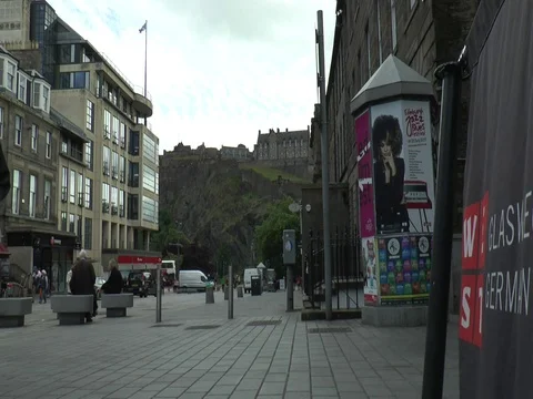 Edinburgh Castle Zoom 스톡 동영상 78315015