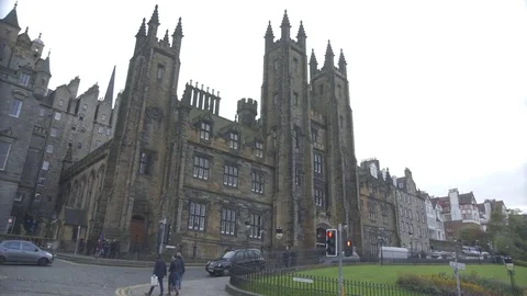 Edinburgh cathedral Exterior view Stock Footage 74166289