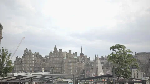 Edinburgh City Skyline Video stock 251177100