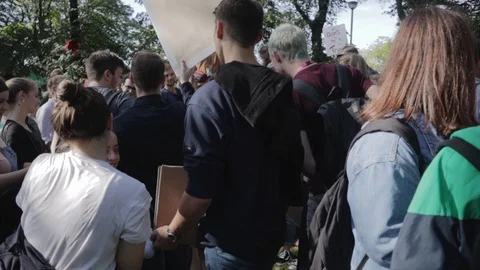 Edinburgh Climate March (3rd Global) Stock Footage 117827389