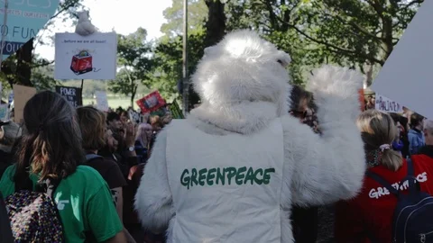 Edinburgh Climate March (3rd Global) Stock Footage 117827392