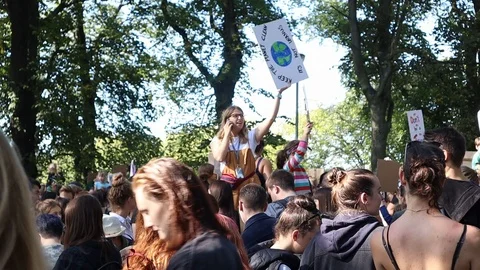 Edinburgh Climate March (3rd Global) Stock Footage 117827412