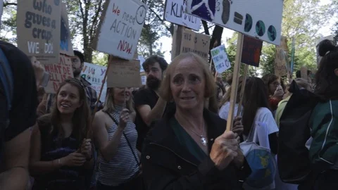 Edinburgh Climate March (3rd Global) Stock Footage 117827431