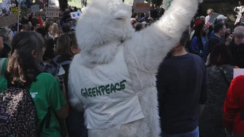 Edinburgh Climate March (3rd Global) Stock Footage 117827443