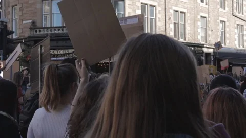 Edinburgh Climate March (3rd Global) Stock Footage 117827472