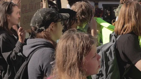 Edinburgh Climate March (3rd Global) Stock Footage 117827514