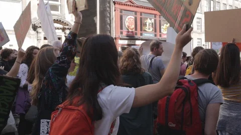 Edinburgh Climate March (3rd Global) Stock Footage 117827675
