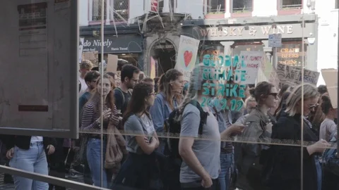 Edinburgh Climate March (3rd Global) Stock Footage 117827756