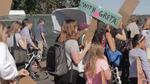Edinburgh Climate March (3rd Global) Stock Footage 117827829