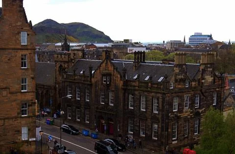 Edinburgh cloudy day Stock Photos