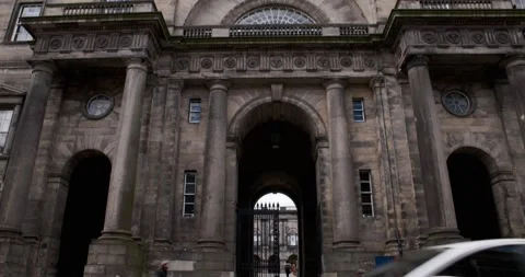 Edinburgh College Tilt Down Stock-Footage 197996828