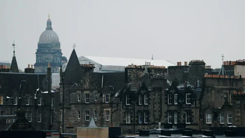Edinburgh Downtown Video stock 128279042