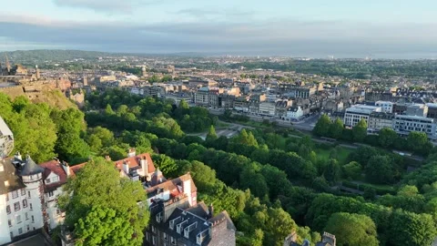 Edinburgh Drone Stock Footage 277568168