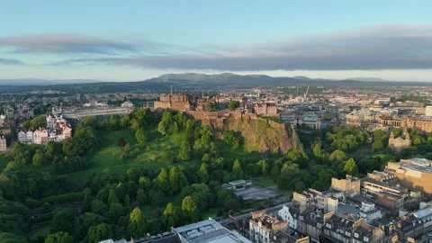 Edinburgh Drone Stock Footage 277568220