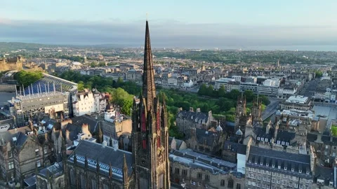 Edinburgh Drone Stock Footage 277568273
