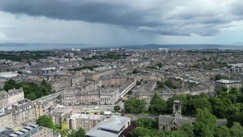 Edinburgh Drone View, Scotland Stock Footage 249410115