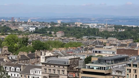 Edinburgh, Firth of Forth 库存影片 341066106