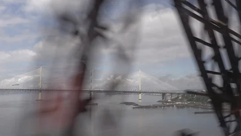 Edinburgh Forth Bridge Video stock 93013946