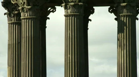 Edinburgh from Hill Stock-Footage 491103