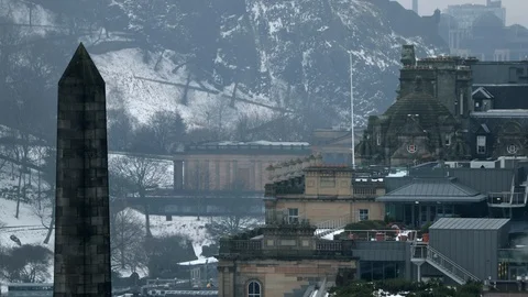 Edinburgh Obelisk Video stock 128278050