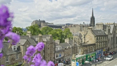 Edinburgh old town Stock Footage 93688213