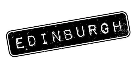 Edinburgh rubber stamp Stock Illustration