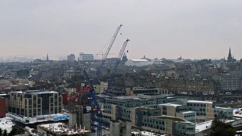 Edinburgh skyline Video stock 128278485
