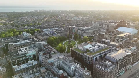Edinburgh St Andrew Square Stock Footage 277568139