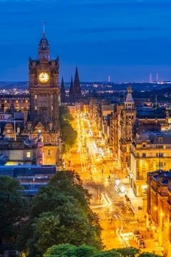 Edinburgh sunset Stock Photos