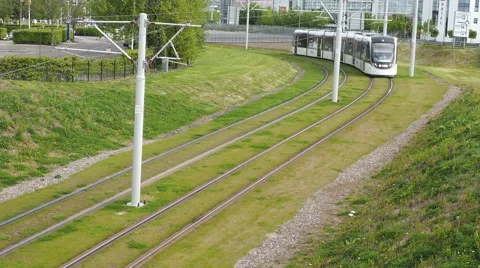 Edinburgh Tram Stock Footage 50345557