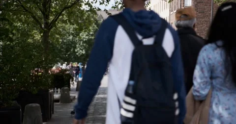 Edinburgh - Walking down grassmarket Stock-Footage 197994922