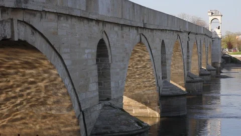 Edirne bridge Stock Footage 102539316