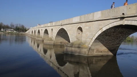 Edirne bridge03 Stock Footage 102536142