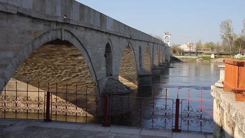 Edirne bridge05 Stock Footage 102538849