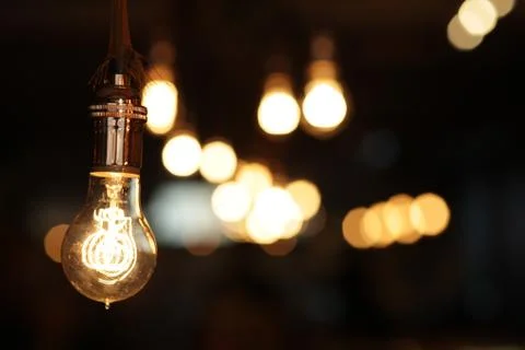 Edison and bokeh Stock Photos
