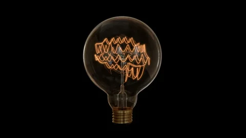 Edison Bulb, Nebula Brain and Formula Background Video stock 118975236
