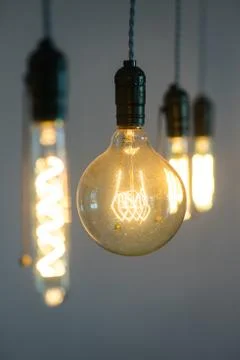 Edison bulb Stock Photos