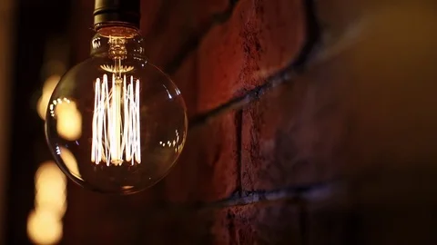 Edison lamp 스톡 동영상 77470004