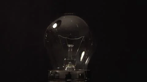 Edison lamp. Lighting bulb. on off Video stock 8967286