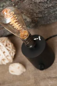 Edison lamp. Stock Photos