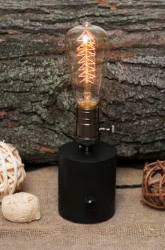 Edison lamp. Stock Photos