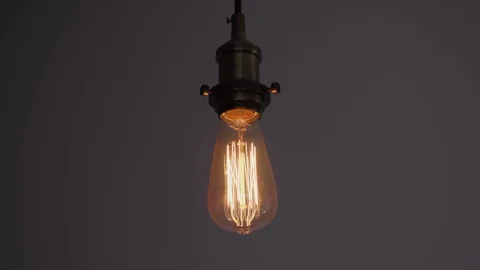Edison light bulb Stock Footage