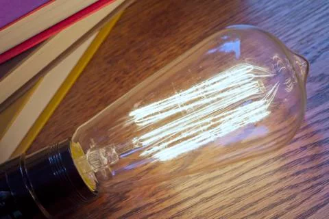 Edison Lightbulb Books Foto stock