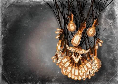 Edison Lightbulbs Beard Stock Photos