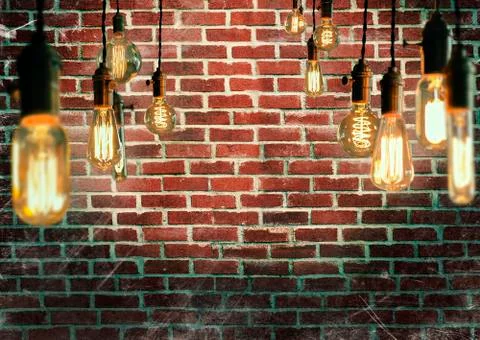 Edison Lightbulbs Foto stock