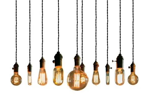 Edison Lightbulbs Stock Photos
